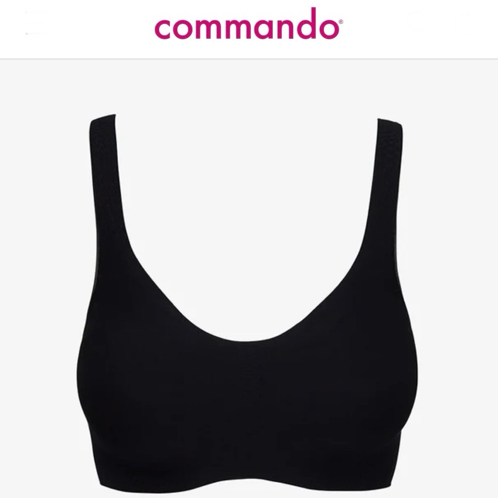 NWT✨ Butter by Commando • Butter Soft-Support Bralette • Black • XL • Retail $78